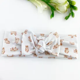 Top Knot Headband -  Kittens - Newborn to Adult