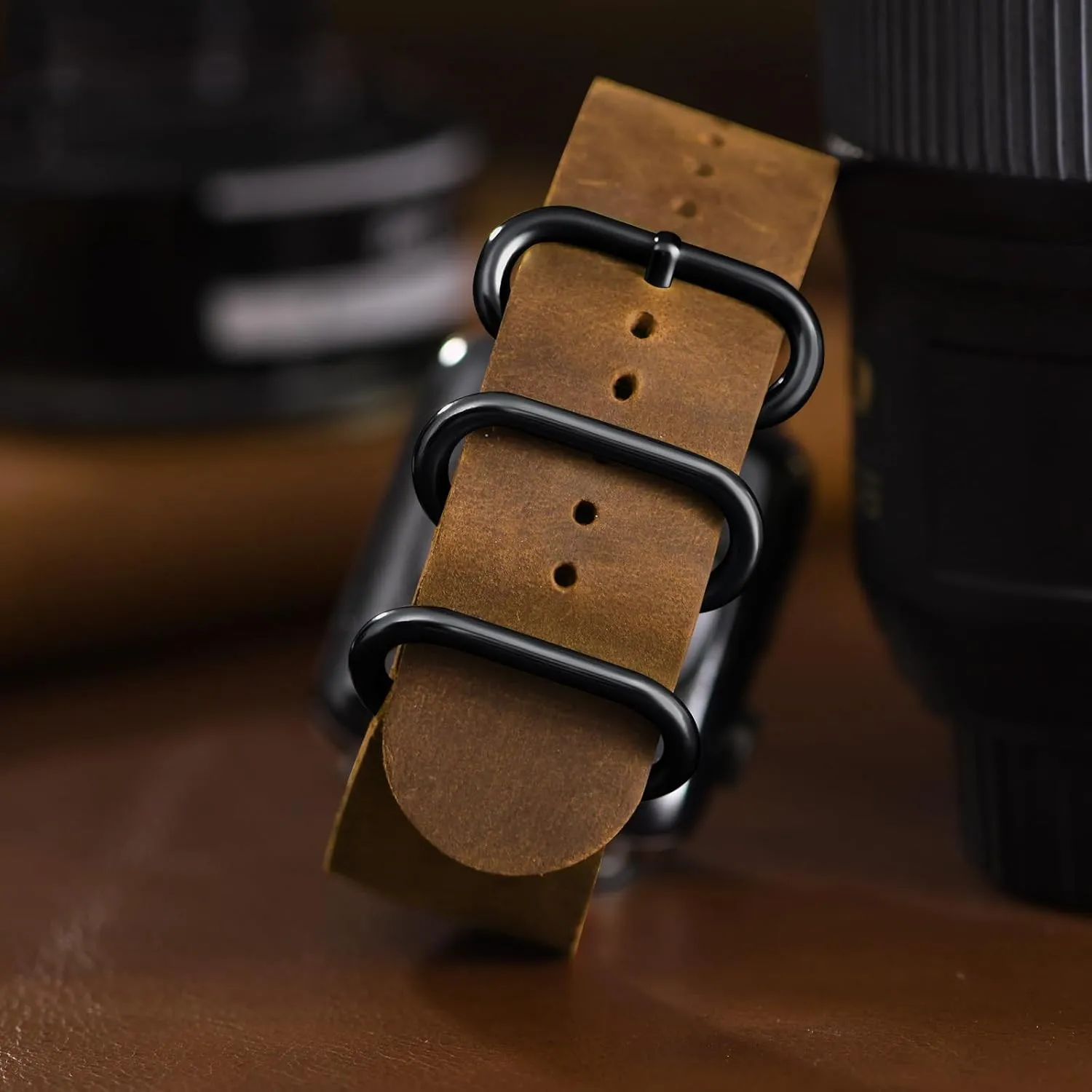 Vintage Leather Bands Compatible with Apple Watch Band 38mm 40mm 41mm 42mm 44mm 45mm 46mm 49mm,Genuine Leather Retro Strap Compatible for Men Women iWatch Ultra SE Series 10/9/8/7/6/5/4/3/2/1