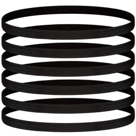 WILLBOND 30 Pieces Thin Sports Elastic Headbands Exercise Skinny Athletic Hair Bands Anti-Slip Stretchy Sweatbands for Men and Women Running Jogging Yoga Workout Supplies