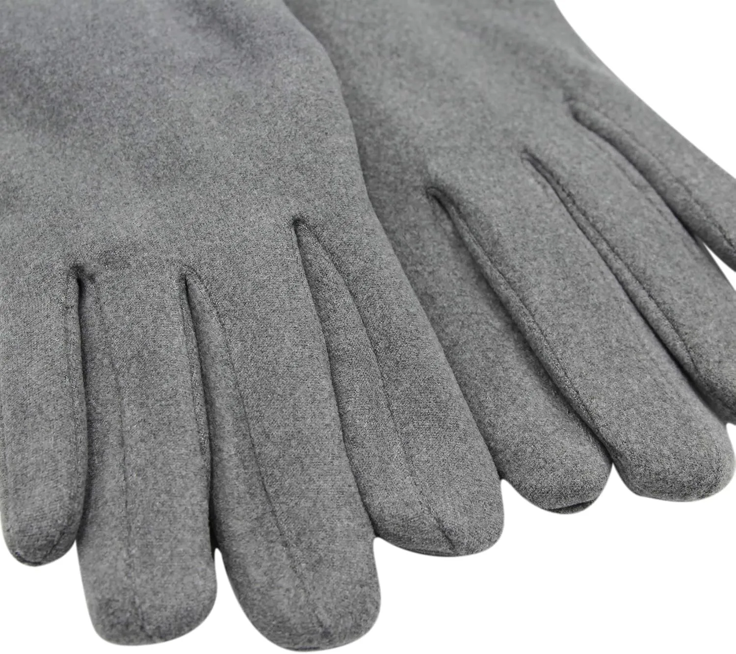 Women Soft Suede Cold Weather Gloves Cute Cat Fleece Lined Winter Thermal Mittens with Faux Fur Cuff