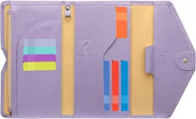 ZOPPEN Mulit-purpose Rfid Blocking Passport Holder Travel Wallet (Ver.4) Passport and Vaccine Card Holder ComboTri-fold Document Organizer Travel Essentials