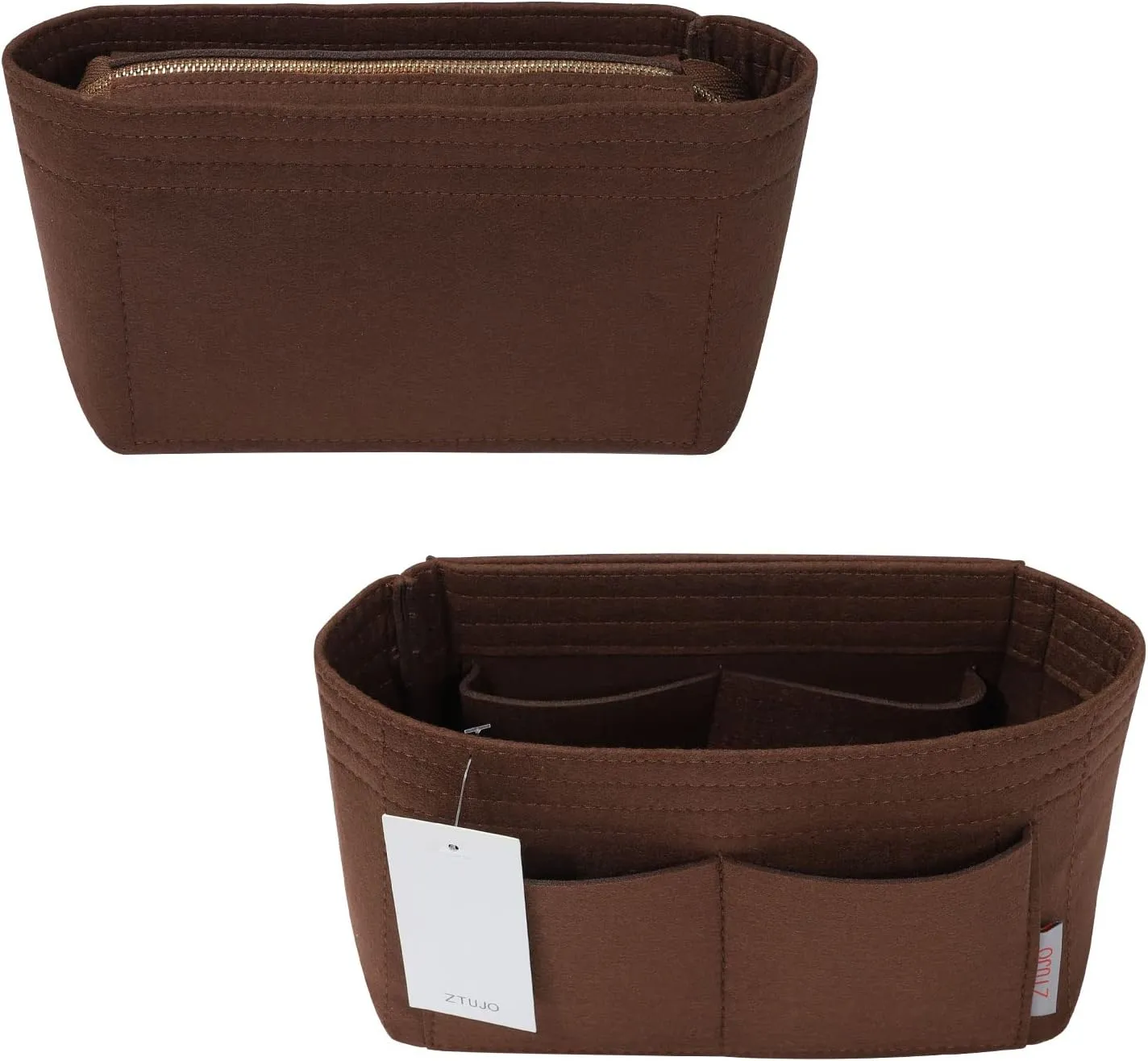 ZTUJO Purse Organizer, Bag Organizer, Insert Purse Organizer With 2 Packs In One Set For LV NeoNoe No Series perfectly